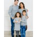 Одинаковая одежда для всей семьи Косы М-274 Цвет::серый