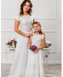 Комплект платьев для мамы и дочки Эльза М-2010