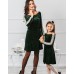 Комплект платьев для мамы и дочки Маркиза М-2012 цвет изумруд