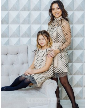 Комплект платьев для мамы и дочки Сити М-2112
