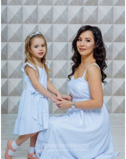 Одинаковые платья для мамы и дочки Флорида М-2116