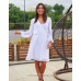 Белое платье с шифоновыми рукавами Ангелина М-1175