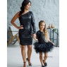 Нарядные платья для мамы и дочки Голливуд М-2153