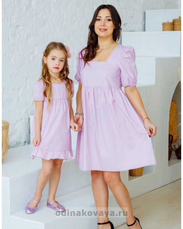Платья для мамы и дочки Фэмили лук Виола М-2173