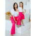 Комплект в стиле Family Look брюки для мамы и юбка для дочки Палаццо М-2186 розовый