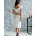 Женское нарядное бархатное платье Николь М-2201  цвет белый