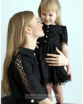 Платья для мамы и дочки Family look, КМ2152