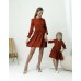 Модные платья для мамы и дочки, КМ2119