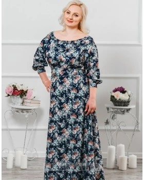 Комплект платьев Family Look для мамы и дочки Элегия М-244-foto2
