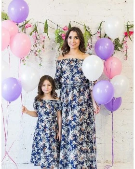 Комплект платьев Family Look для мамы и дочки Элегия М-244-foto4