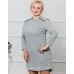 Комплект платьев-туник для мамы и дочки Косы М-274 Цвет::серый