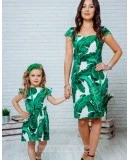 Комплект летних платьев в стиле Family Look для мамы и дочки Марсель М-2132