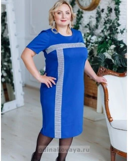 Платье Муза PLUS М-2150 синий