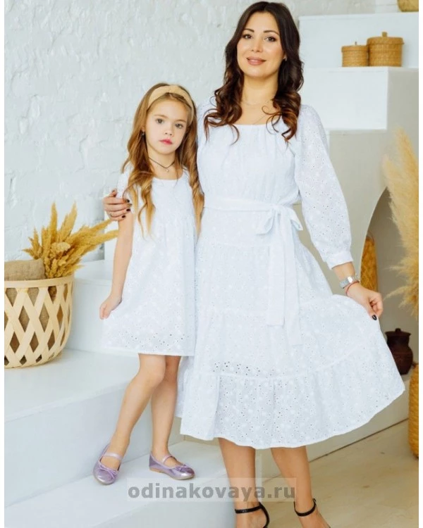 Комплект платьев из шитья в стиле family look Афродита М-2164