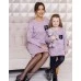 Комплект в стиле Family Look для мамы и дочки Меланж М-2103 Цвет::розовый