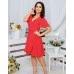 Платье с воланами Кармен М-2064 цвет красный