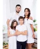 Комплект в стиле family look для всей семьи Майями М-2081 цвет белый