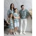 Комплект в стиле family look Карибы для папы и сына Тропики М-2218