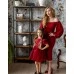 Комплект нарядных платьев в одном стиле для мамы и дочки Изабелла М-2205