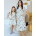 Комплект летних платьев с цветочным принтом для мамы и дочки Тиффани М-2183
