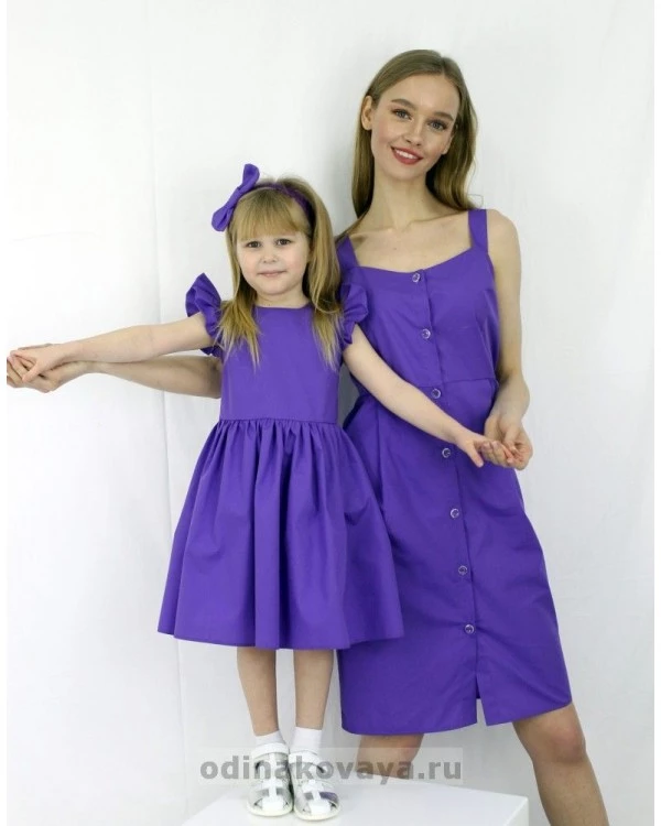 Красивые платья для мамы и дочки, КМ2133