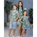 Комплект в стиле family look для мамы и сына  Тропики М-2218
